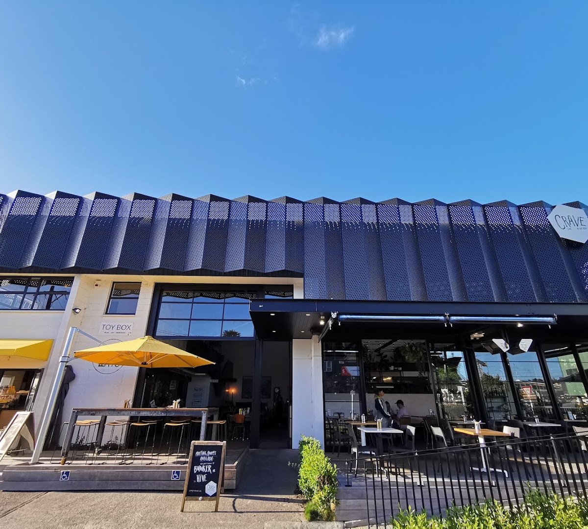 Storefront of Crave, specialty coffee shop in Auckland