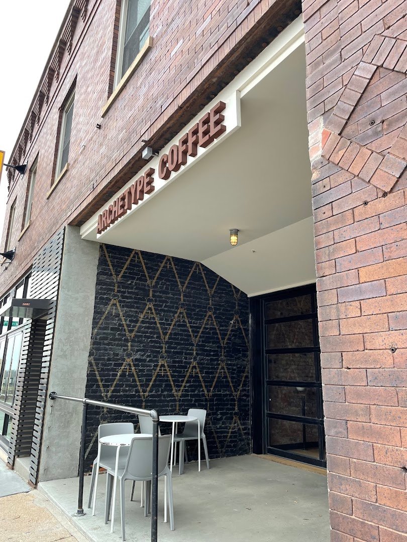 Storefront of Archetype Coffee, specialty coffee shop in Omaha
