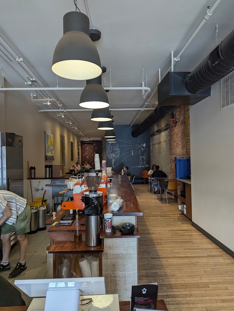 Interior of Archetype Coffee, specialty coffee shop in Omaha