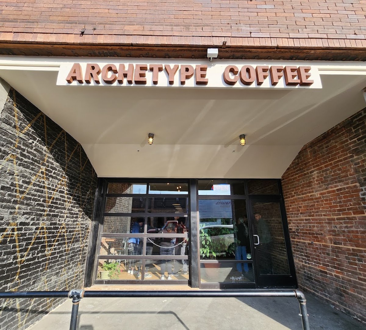 Storefront of Archetype Coffee, specialty coffee shop in Omaha