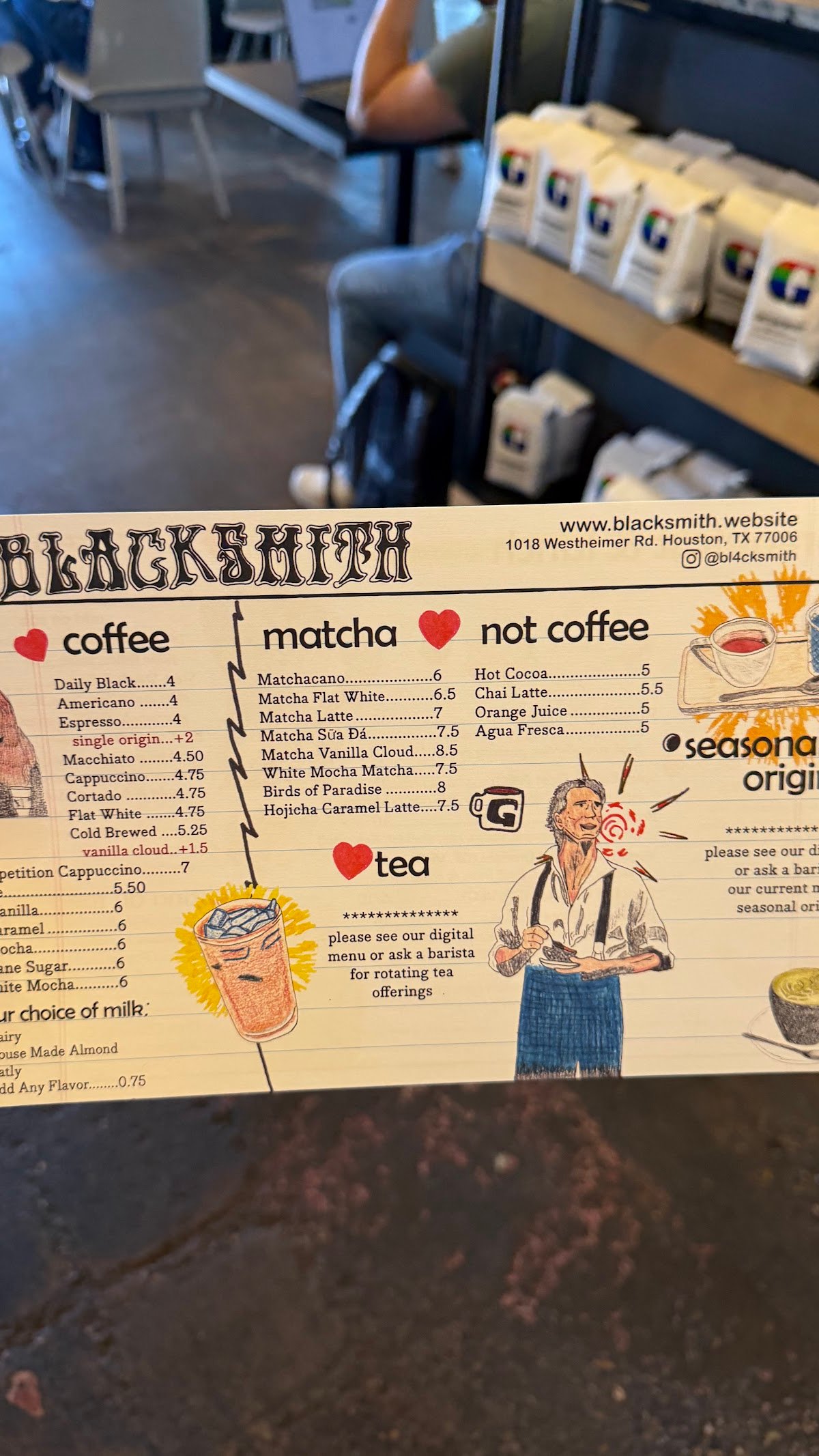 Blacksmith specialty coffee shop in Houston - photo 7