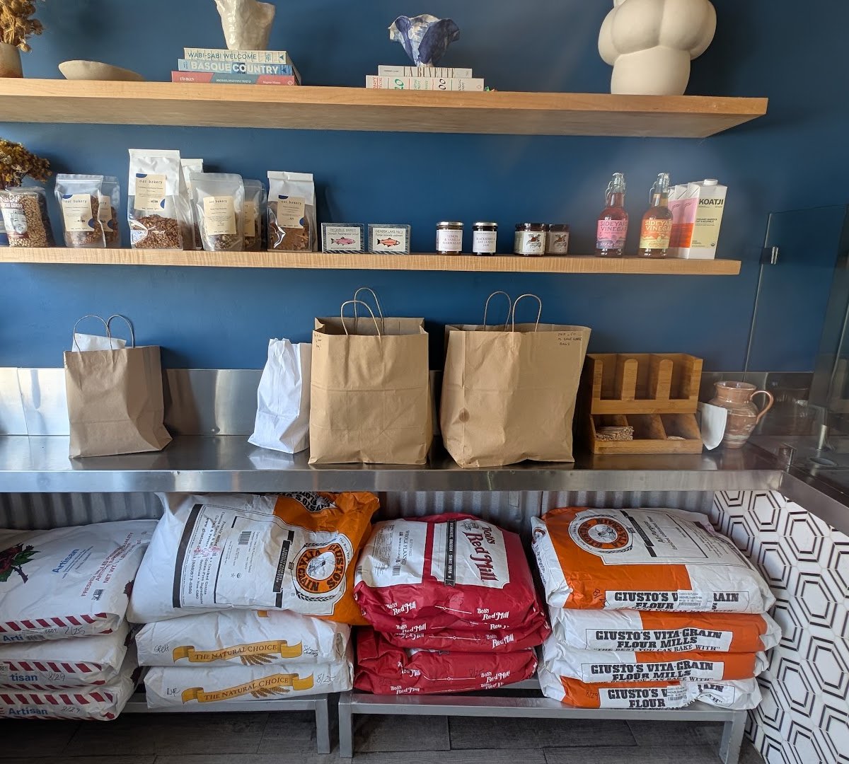 Interior of Oat Bakery, specialty coffee shop in Santa Barbara