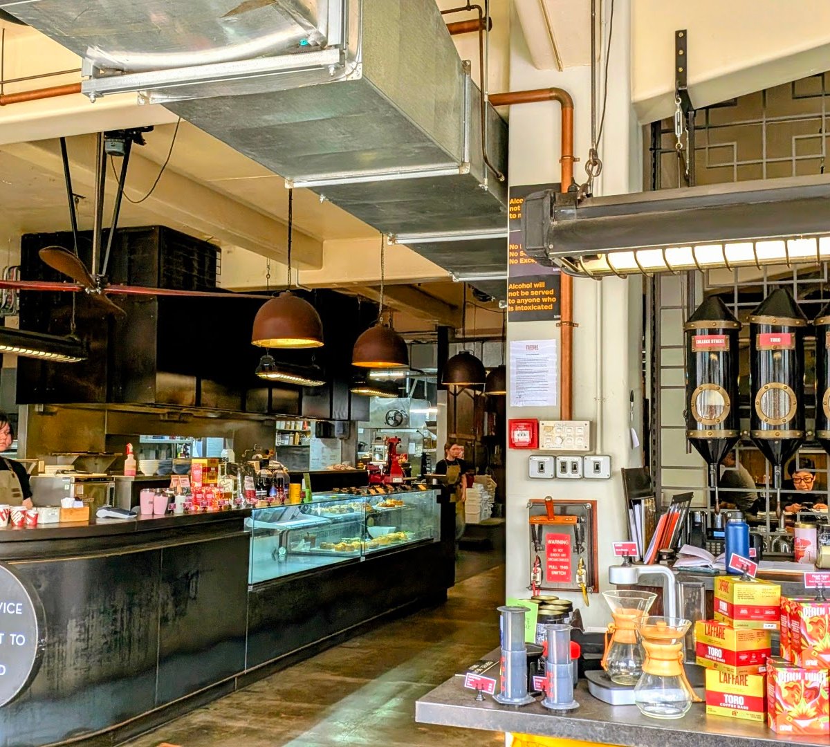 Interior of Caffe L'affare, specialty coffee shop in Wellington