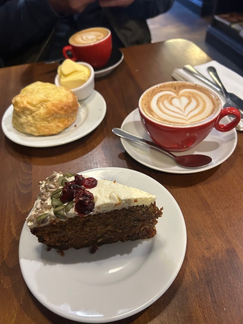 Coffee at Kilimanjaro Coffee, specialty coffee shop in Edinburgh