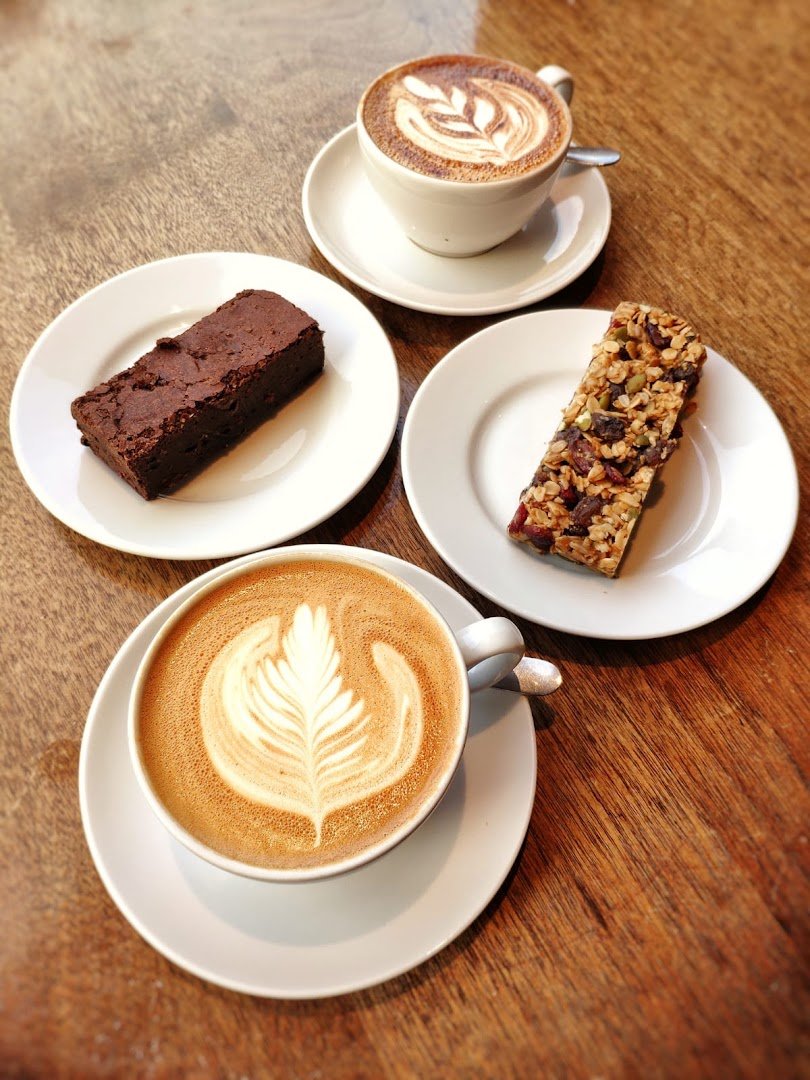 Coffee at Kilimanjaro Coffee, specialty coffee shop in Edinburgh