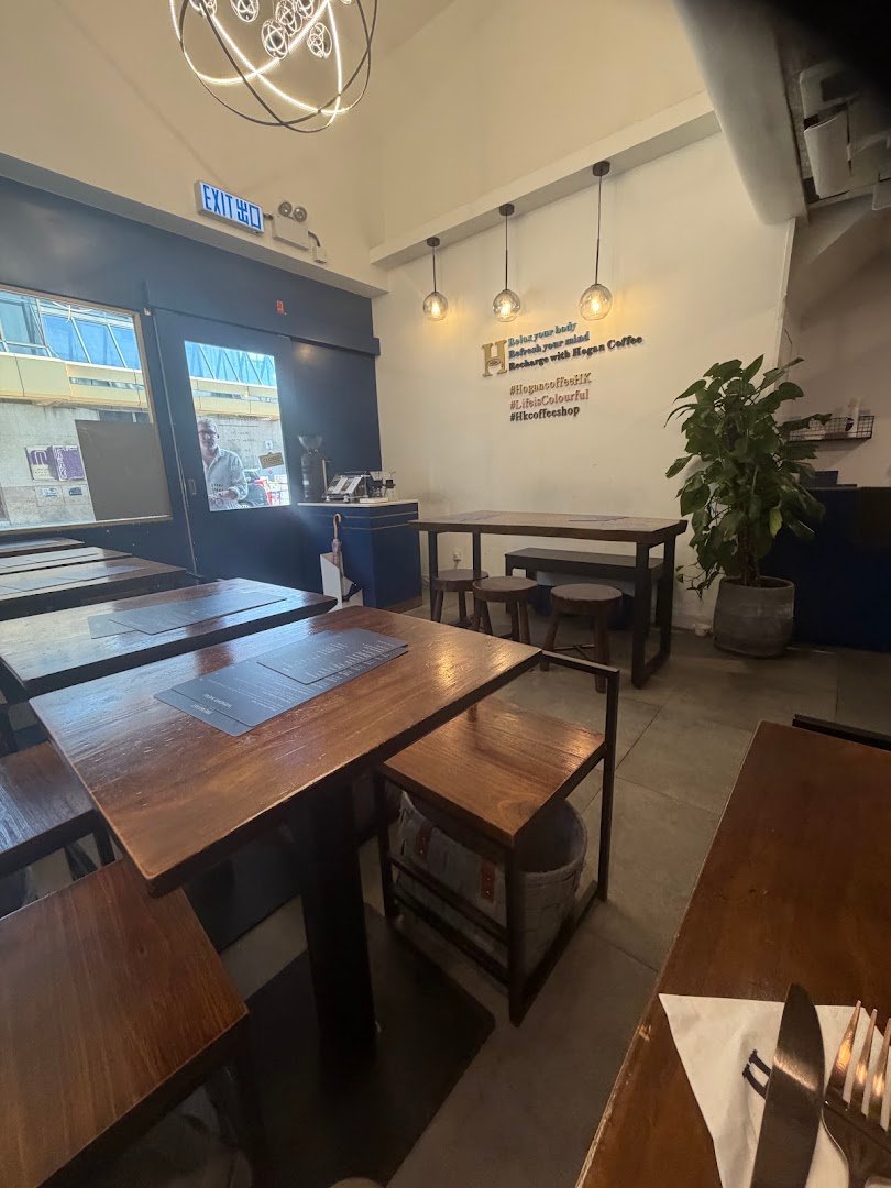Interior of Hogan Coffee, specialty coffee shop in Hong Kong