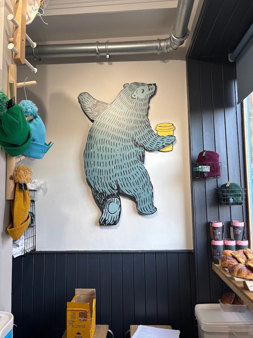 Interior of The Coffee Cave, specialty coffee shop in Edinburgh