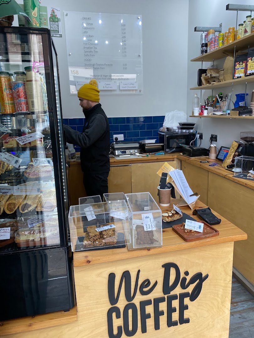 Interior of The Coffee Cave, specialty coffee shop in Edinburgh