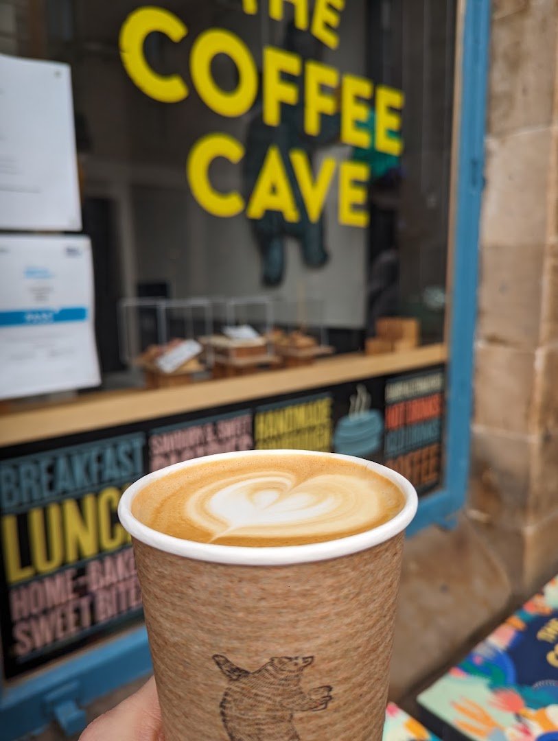 Coffee at The Coffee Cave, specialty coffee shop in Edinburgh