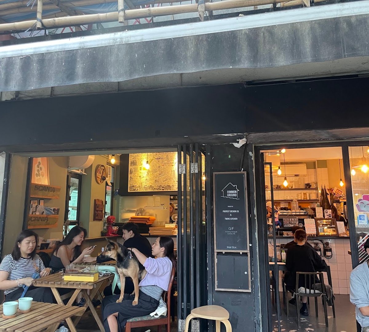 Storefront of Common Ground, specialty coffee shop in Hong Kong