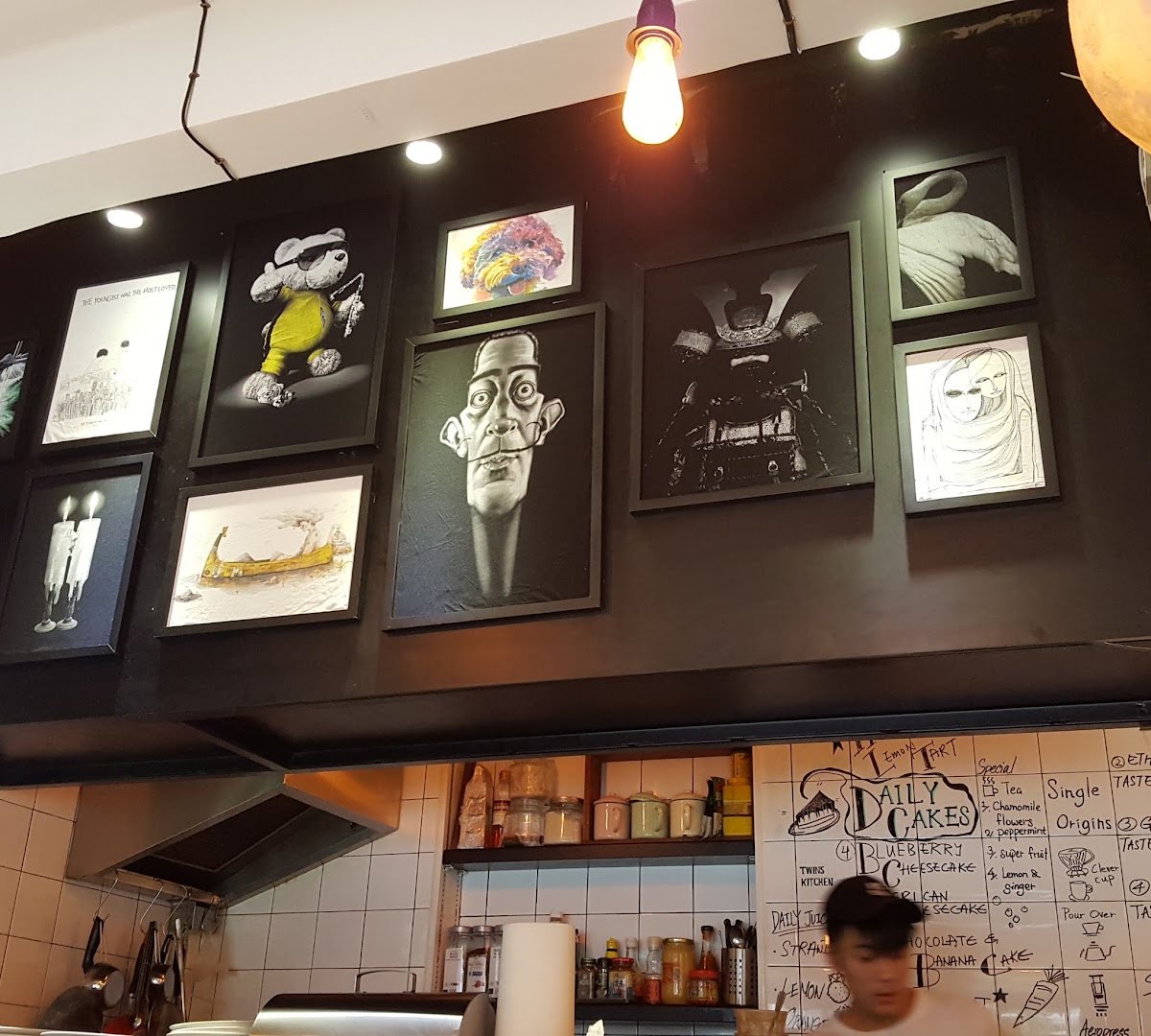 Interior of Common Ground, specialty coffee shop in Hong Kong