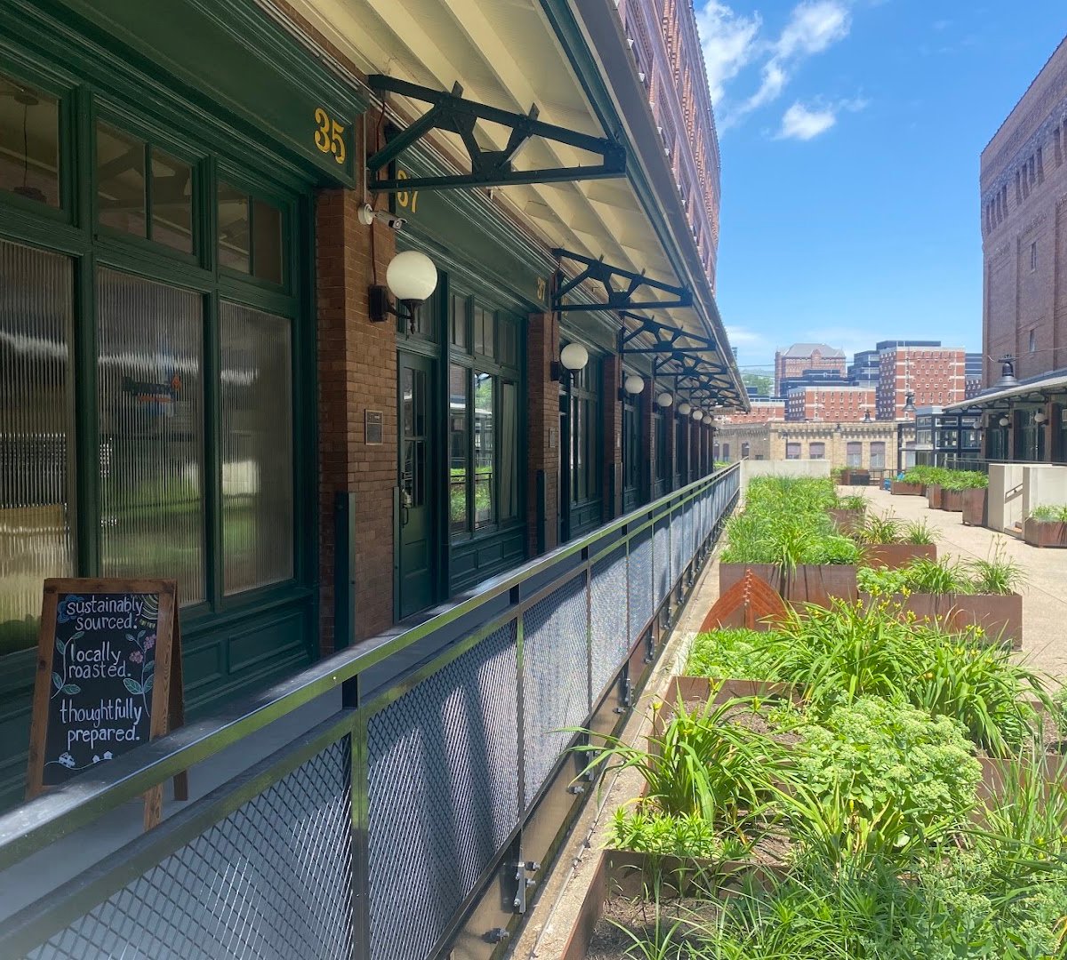 Storefront of Dynamic Coffee Roasters, specialty coffee shop in Pittsburgh