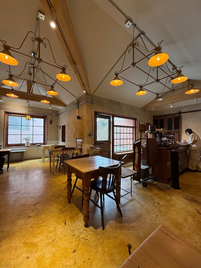 Interior of Camel, specialty coffee shop in Seoul