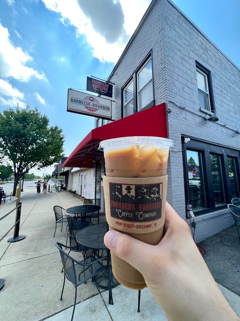 Coffee at Founders Grounds Coffee Company, specialty coffee shop in Indianapolis