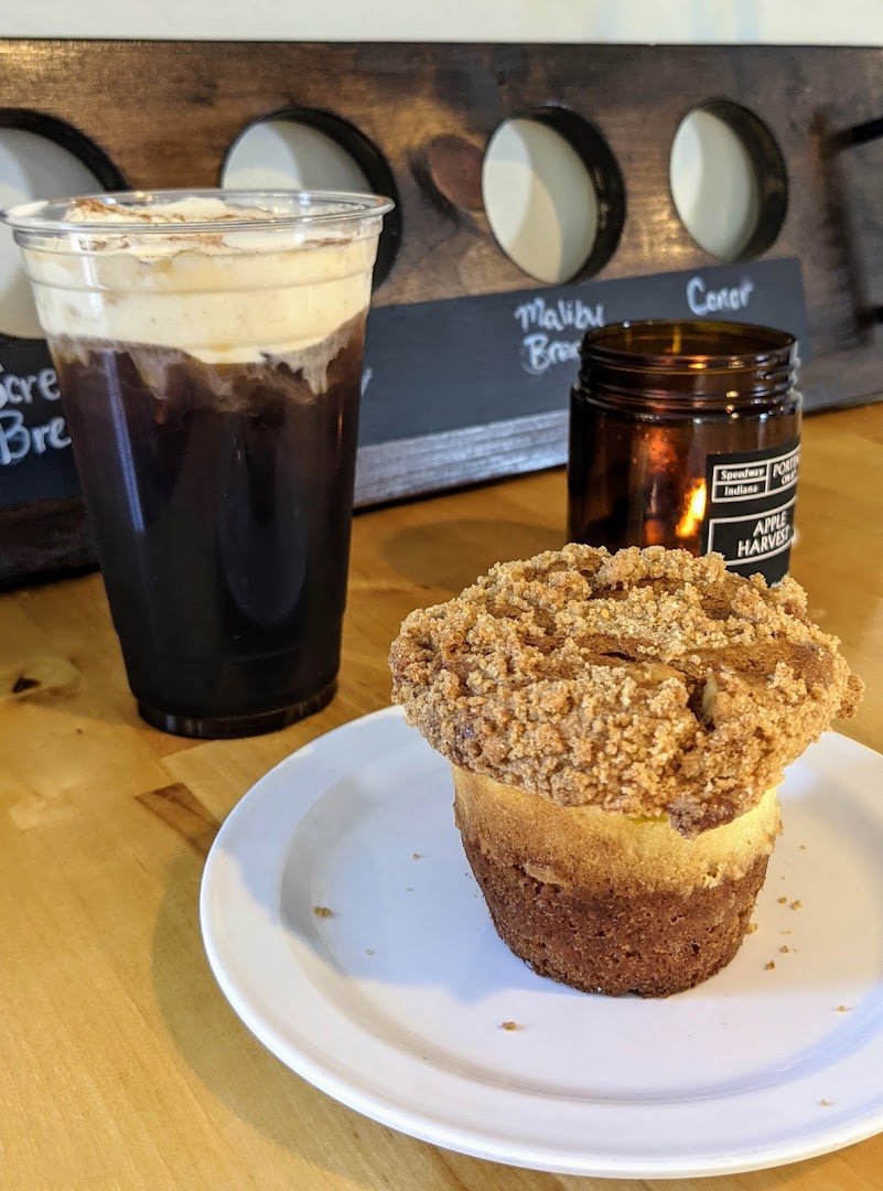 Coffee at Founders Grounds Coffee Company, specialty coffee shop in Indianapolis
