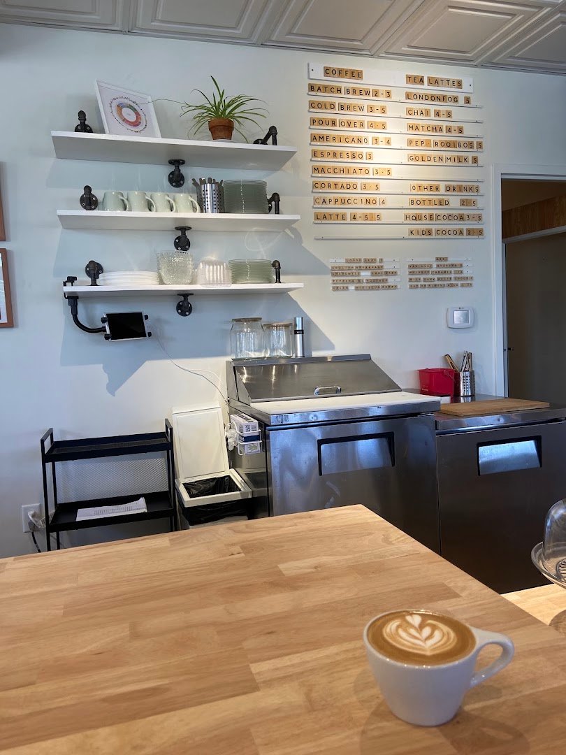Interior of The Honeysuckle Coffee Co., specialty coffee shop in Salt Lake City