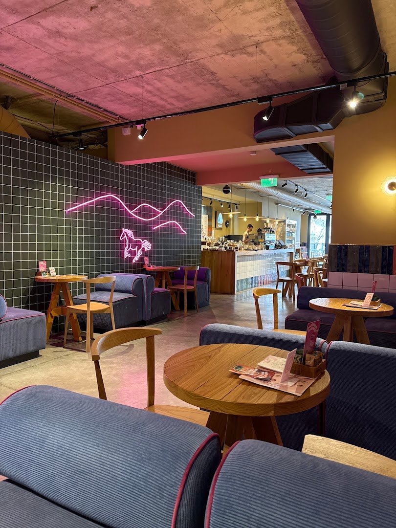 Interior of Kafeterija Konjarnik, specialty coffee shop in Belgrade