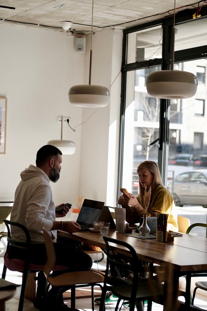 Interior of Noku Espresso and more, specialty coffee shop in Belgrade
