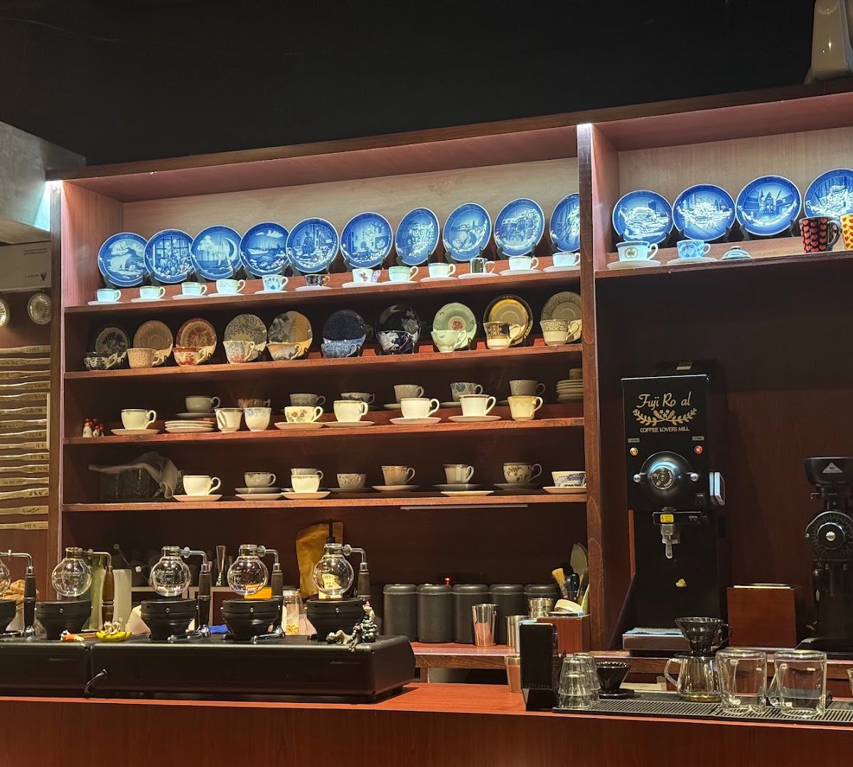 Interior of Accro Coffee, specialty coffee shop in Hong Kong
