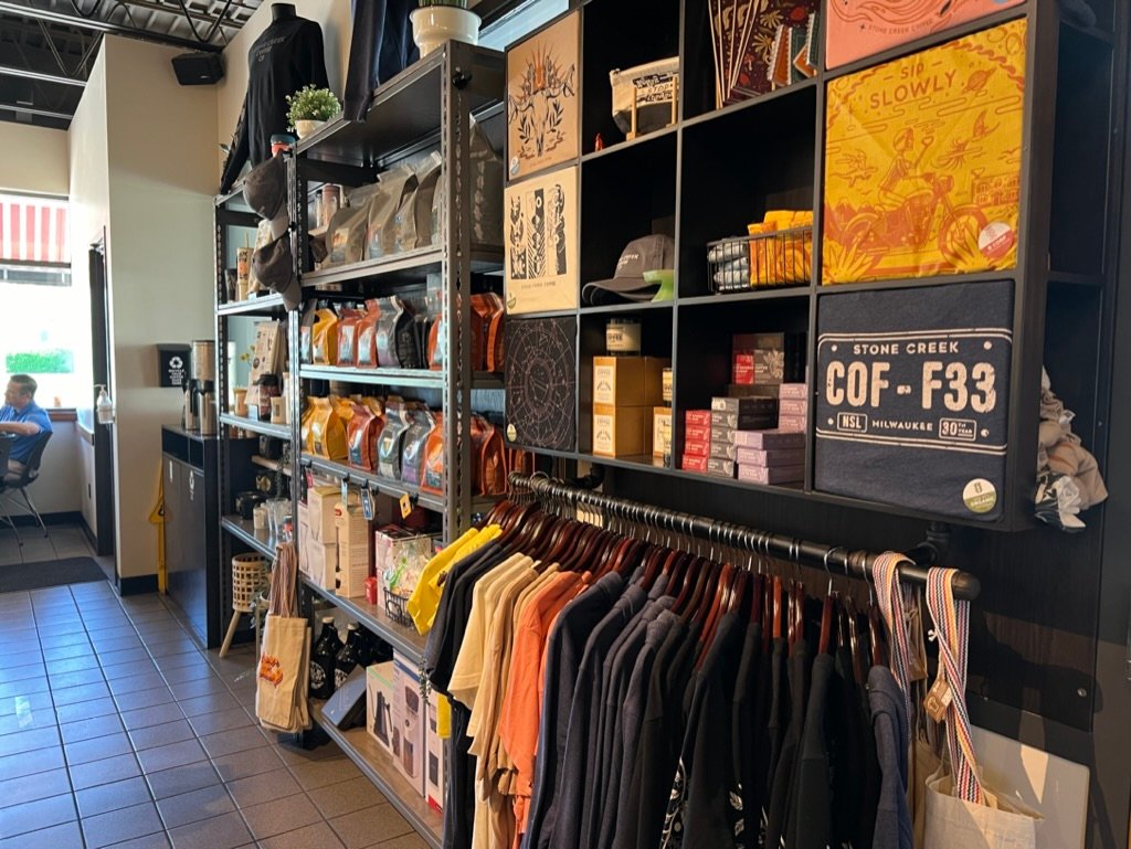 Interior of Stone Creek Coffee - West Bluemound Road, specialty coffee shop in Milwaukee