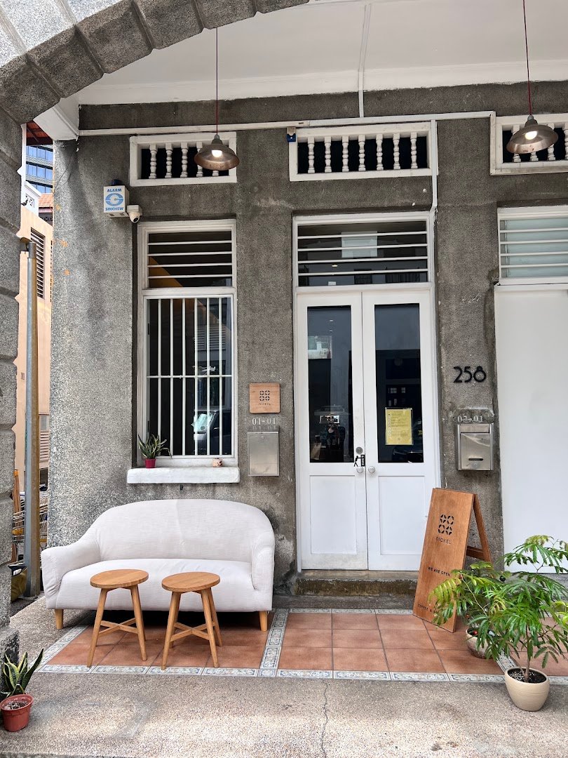 Storefront of Nickel, specialty coffee shop in Singapore