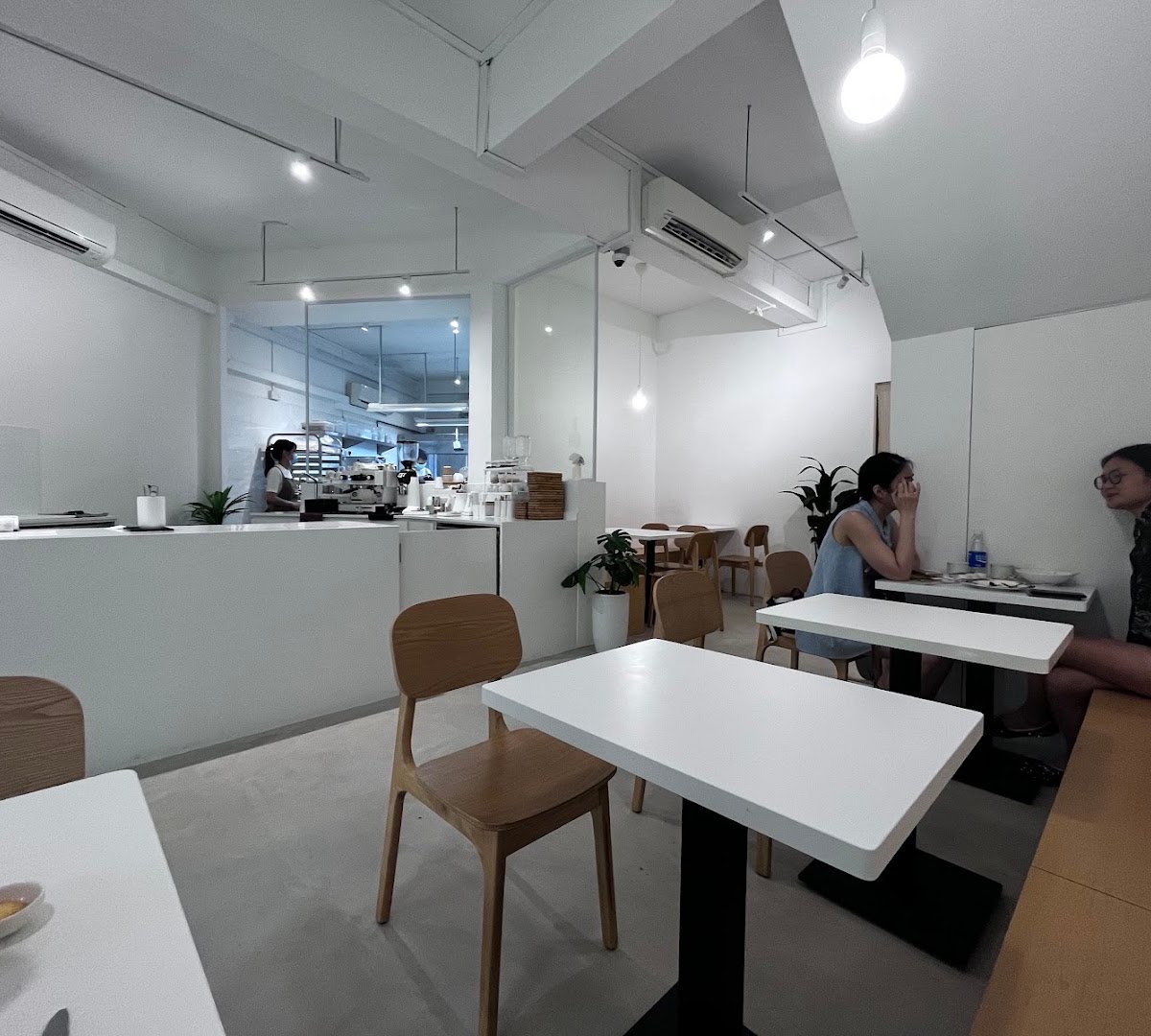 Interior of Nickel, specialty coffee shop in Singapore