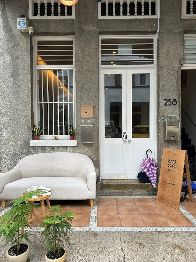 Storefront of Nickel, specialty coffee shop in Singapore