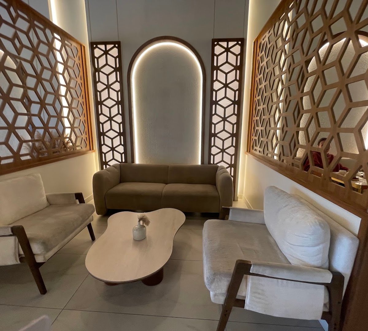 Interior of Baladi Coffee House, specialty coffee shop in Cleveland