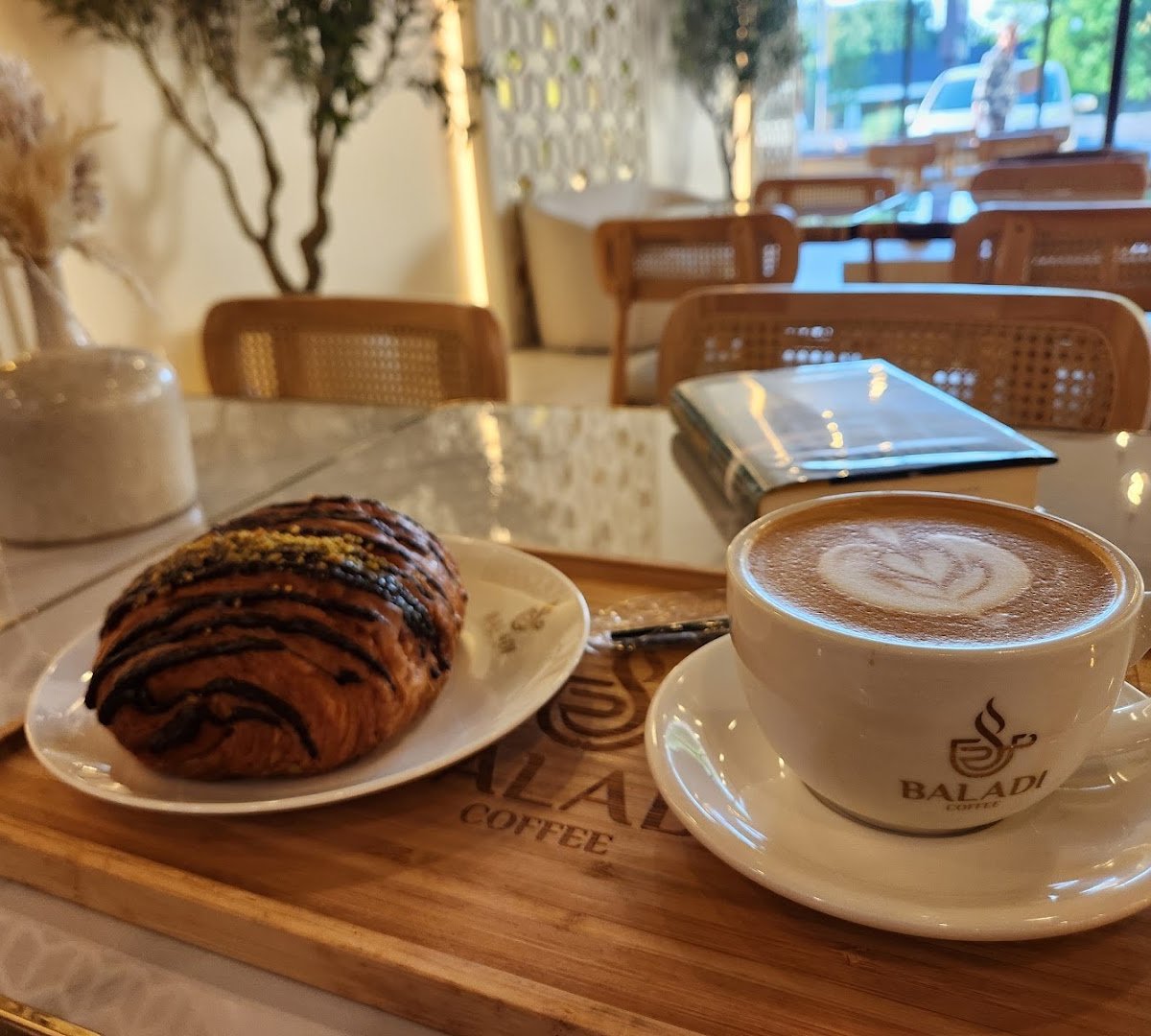 Coffee at Baladi Coffee House, specialty coffee shop in Cleveland