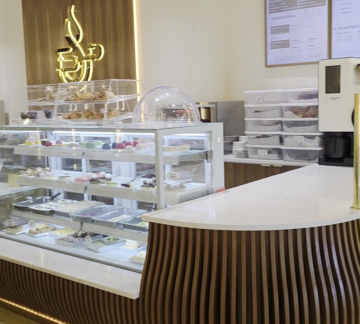 Interior of Baladi Coffee House, specialty coffee shop in Cleveland