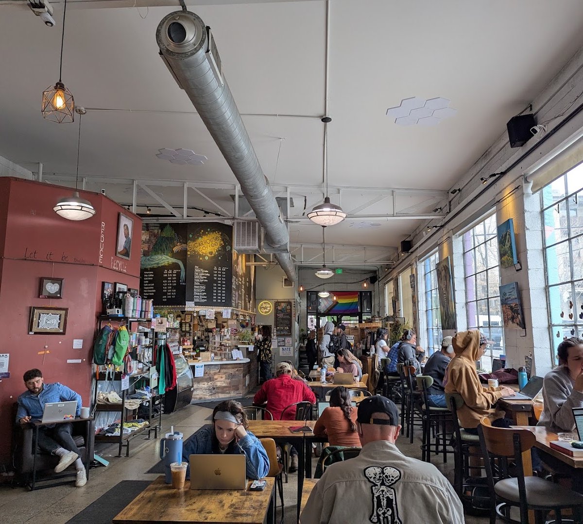 Interior of Sugar House Coffee, specialty coffee shop in Salt Lake City