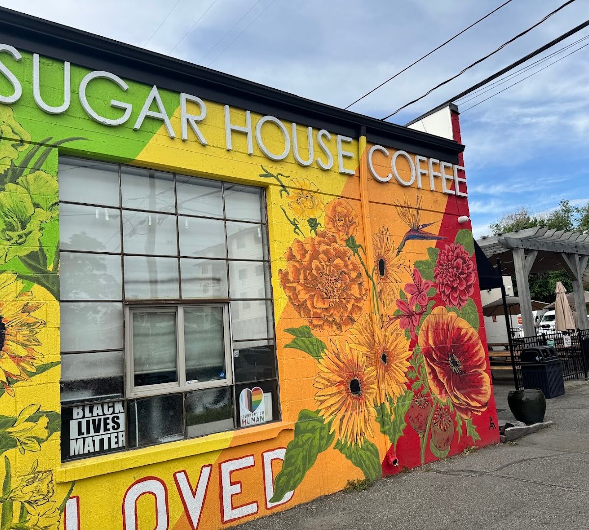 Storefront of Sugar House Coffee, specialty coffee shop in Salt Lake City