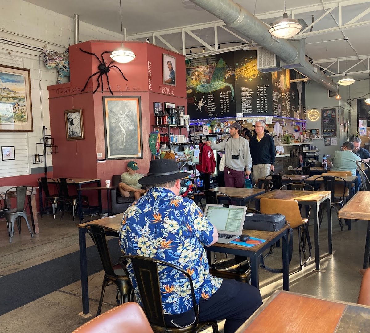 Interior of Sugar House Coffee, specialty coffee shop in Salt Lake City