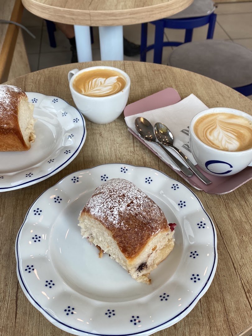 Coffee at Pan Buchta, specialty coffee shop in Prague