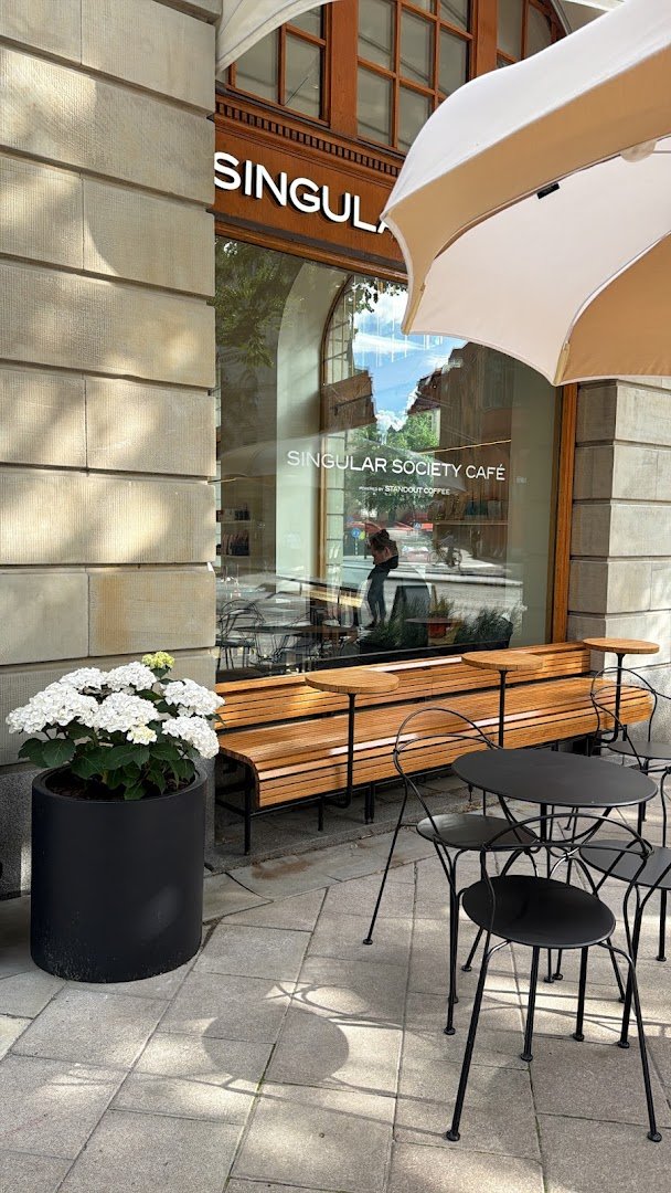 Storefront of Standout Coffee Östermalm, specialty coffee shop in Stockholm
