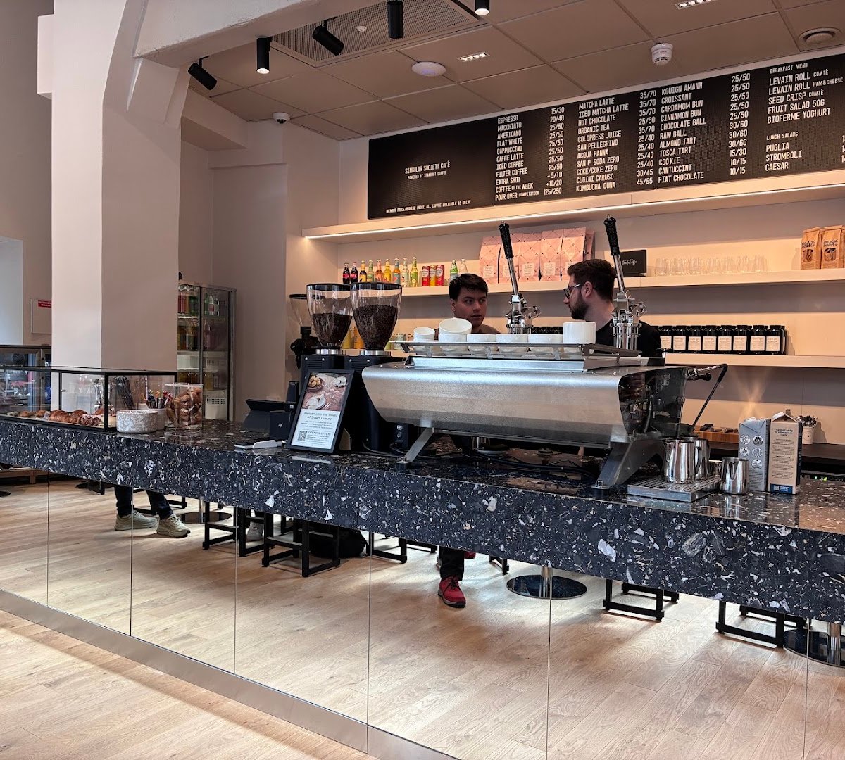 Interior of Standout Coffee Östermalm, specialty coffee shop in Stockholm