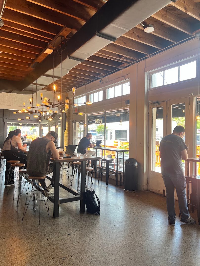 Interior of Buddy Brew Coffee, specialty coffee shop in Tampa-St. Petersburg