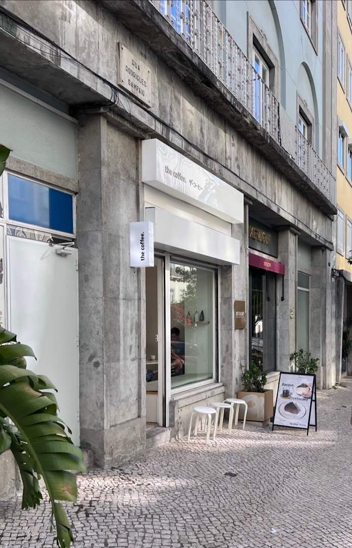 Storefront of The Coffee, specialty coffee shop in Lisbon