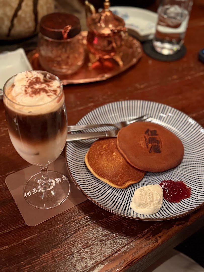 Coffee at Tajimaya Coffee, specialty coffee shop in Tokyo