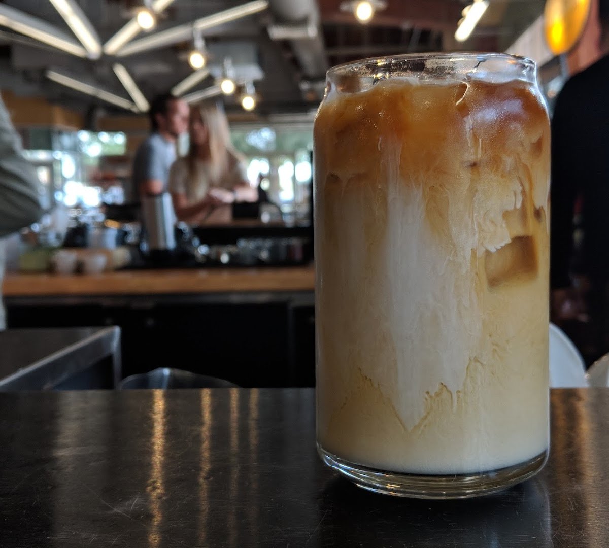 Coffee at Not Just Coffee, specialty coffee shop in Charlotte