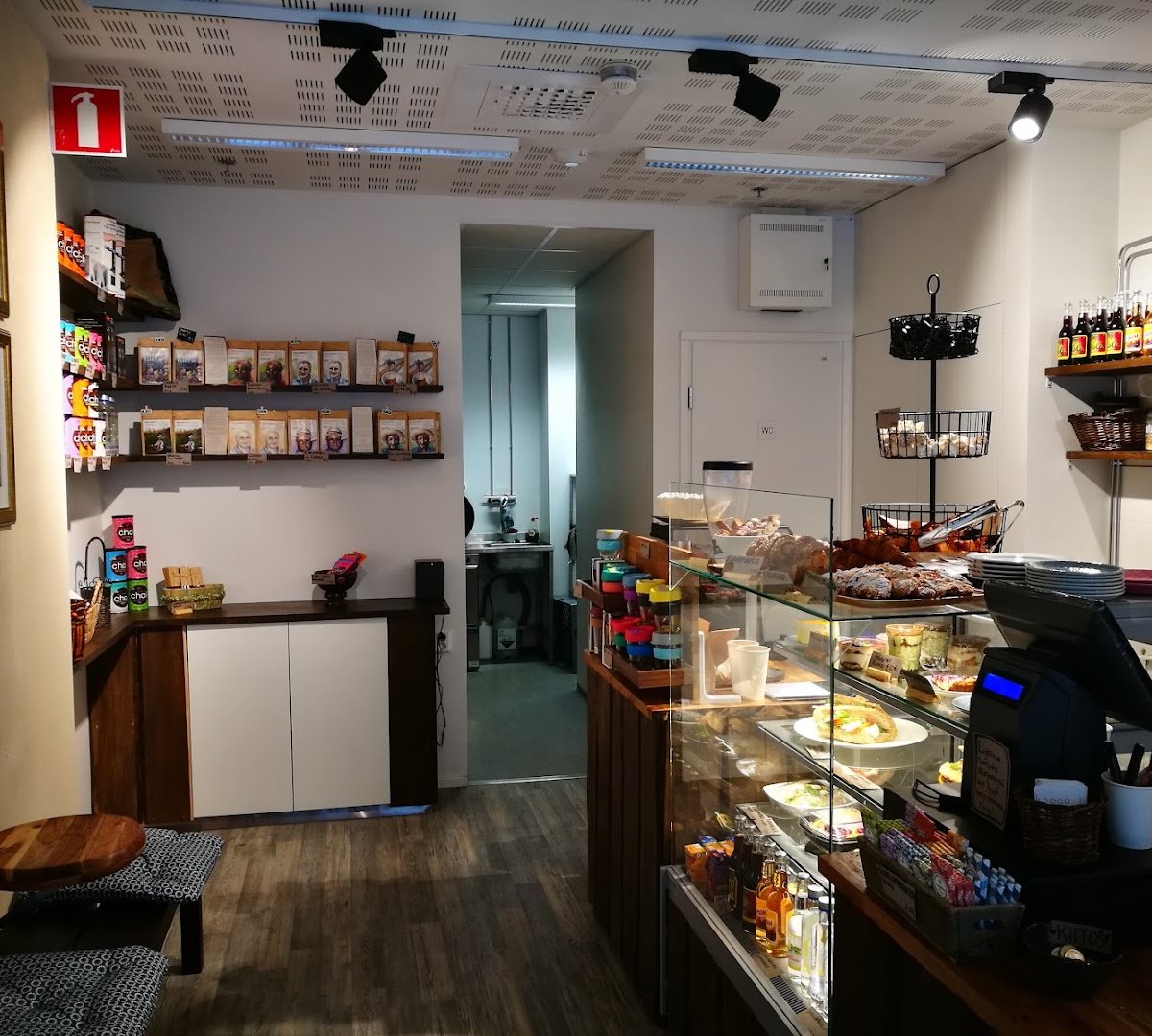 Interior of Kahvi Charlotta, specialty coffee shop in Helsinki