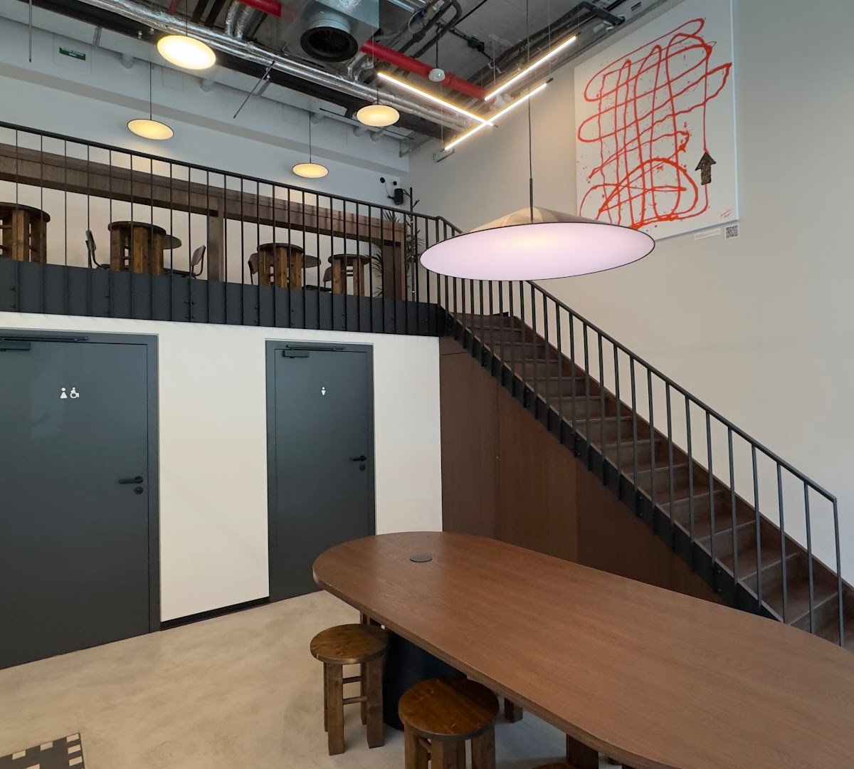 Interior of The Miners Coffee Florentinum, specialty coffee shop in Prague