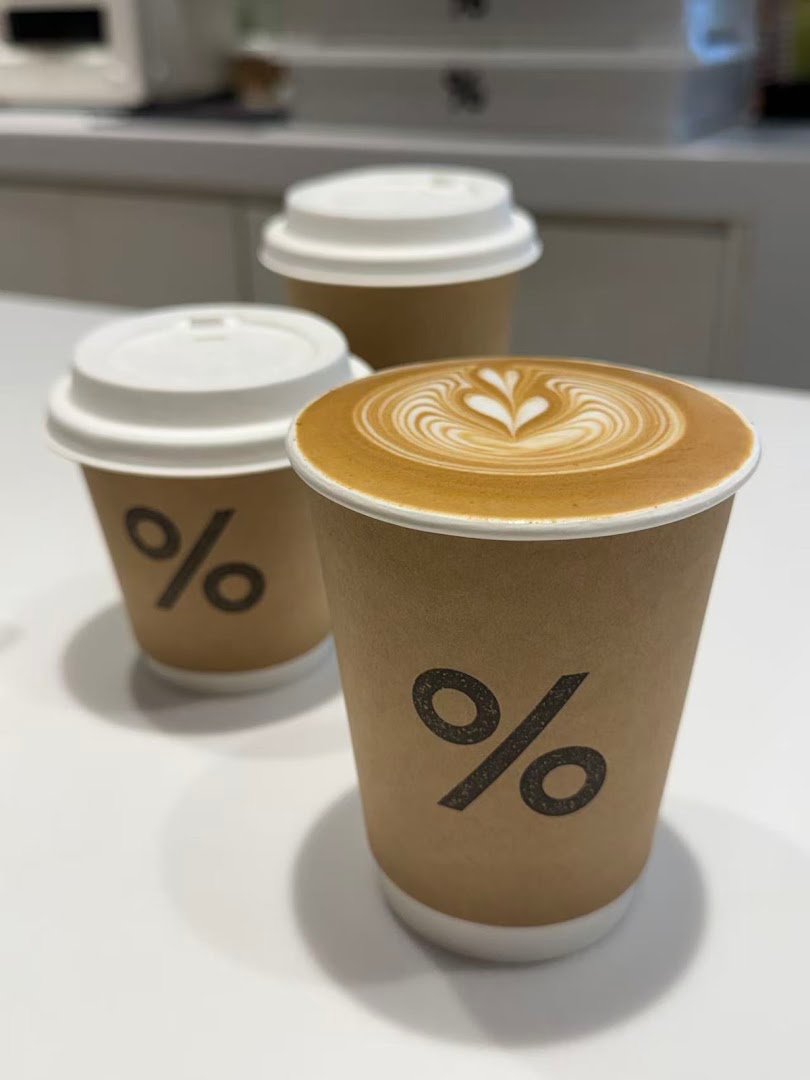 Coffee at % Arabica, specialty coffee shop in Hong Kong