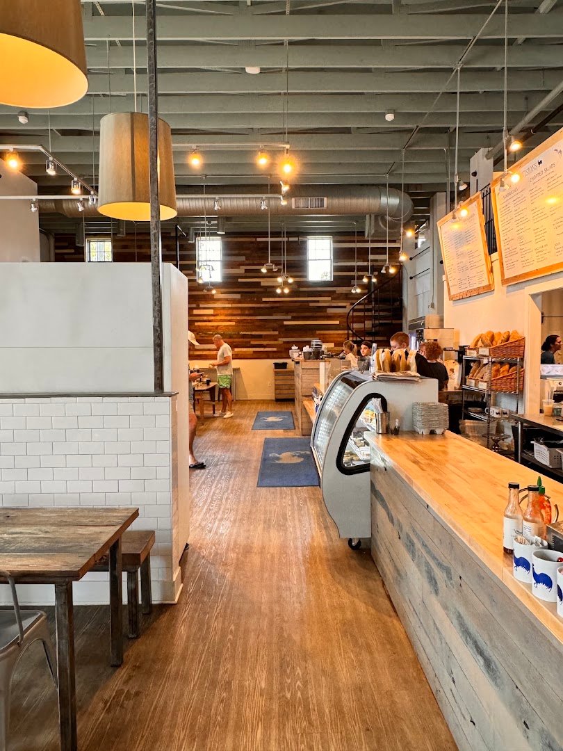Interior of Village Bakery & Cafe, specialty coffee shop in Rochester