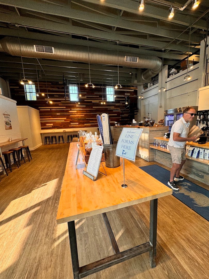 Interior of Village Bakery & Cafe, specialty coffee shop in Rochester