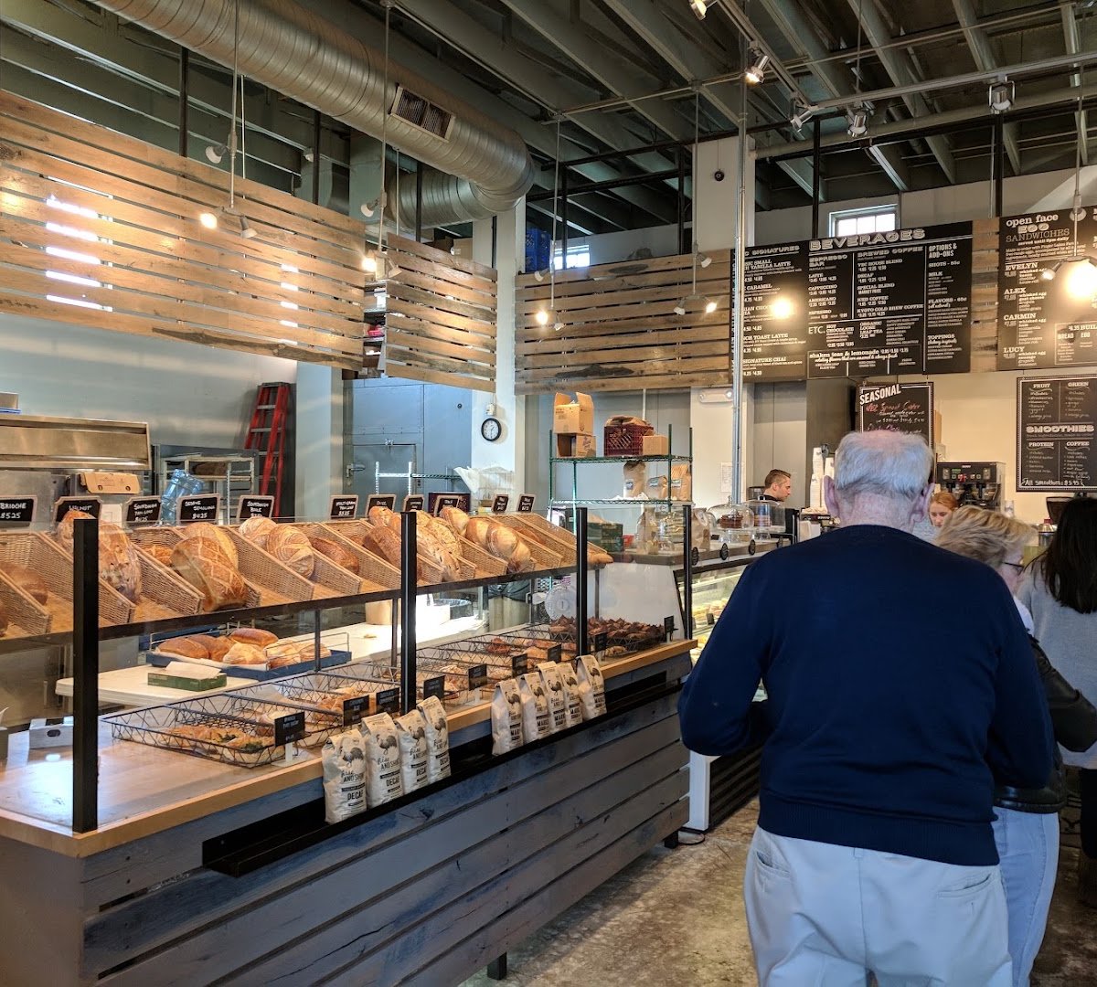 Interior of Village Bakery & Cafe, specialty coffee shop in Rochester
