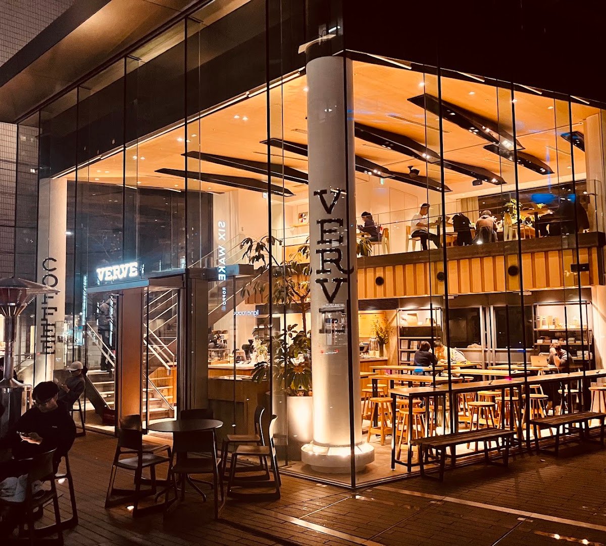 Storefront of Verve Coffee Roasters, specialty coffee shop in Tokyo