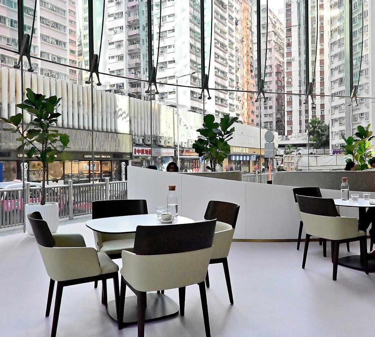Interior of Little Cove Espresso, specialty coffee shop in Hong Kong