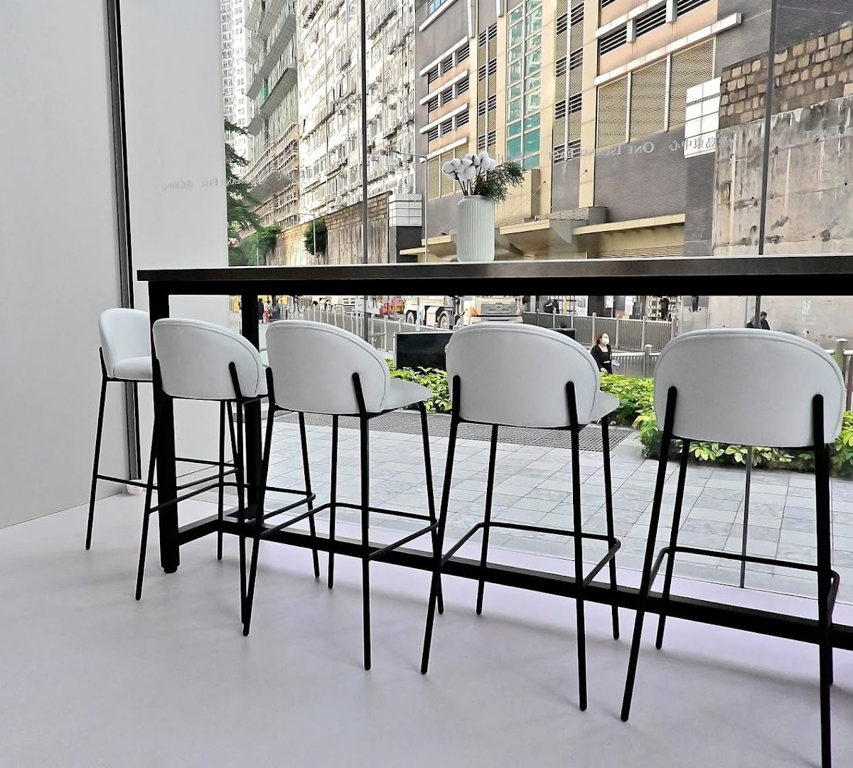 Interior of Little Cove Espresso, specialty coffee shop in Hong Kong