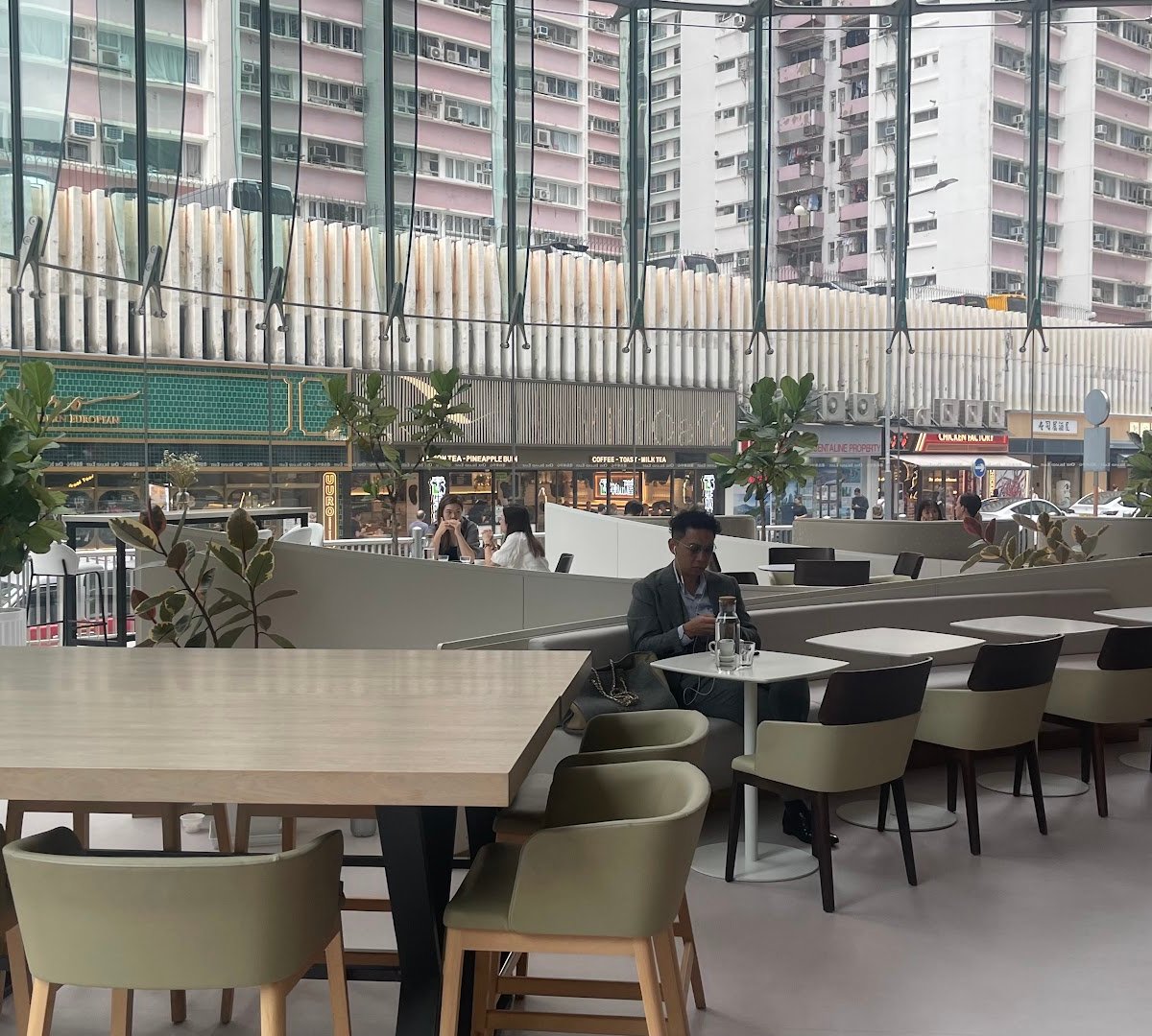 Interior of Little Cove Espresso, specialty coffee shop in Hong Kong